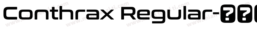 Conthrax Regular字体转换